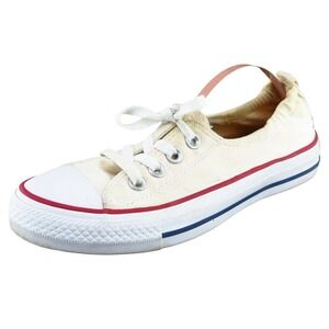 Converse All Star Women Sz 6 M Beige Lace Up Low Top Fabric Shoe 537084f